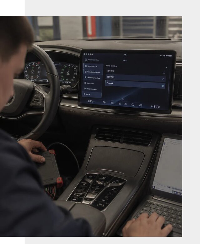 Русификация автомобиля BYD HAN для эксплуатации в Кашире